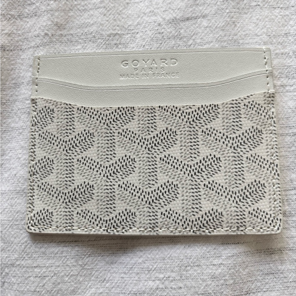 White Goyard Saint-Sulpice Card Holder